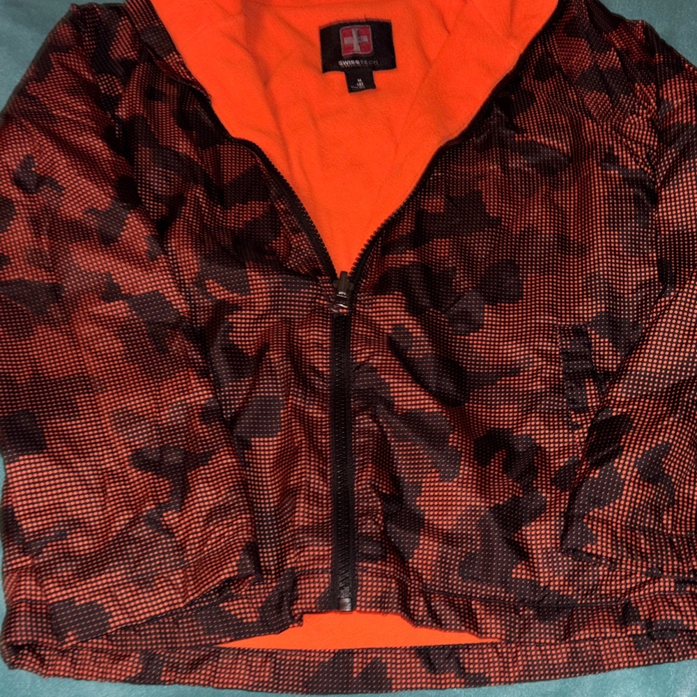 Swiss Tech Bright Orange Fleece Jacket